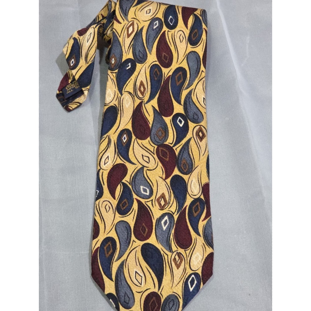 "Redwood & Ross Paisley Tie‎ Imported SILK Handmade USA 57"x4"